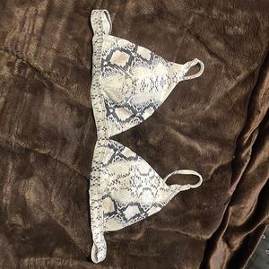 Snake pattern Bathing suit top